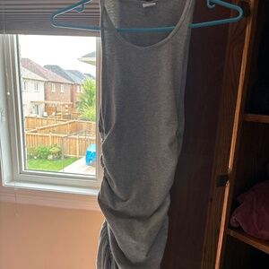 Stretchy tna dress with elastic siding